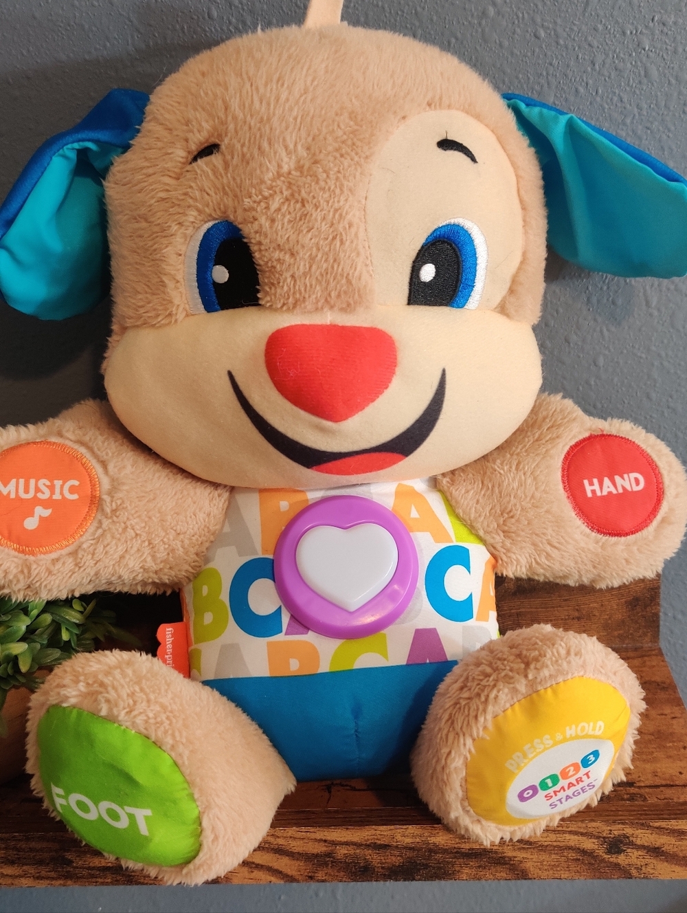 Fisher-Price FDF21 Laugh & Learn Smart Stages Toy Abc Puppy Plush Lights Music